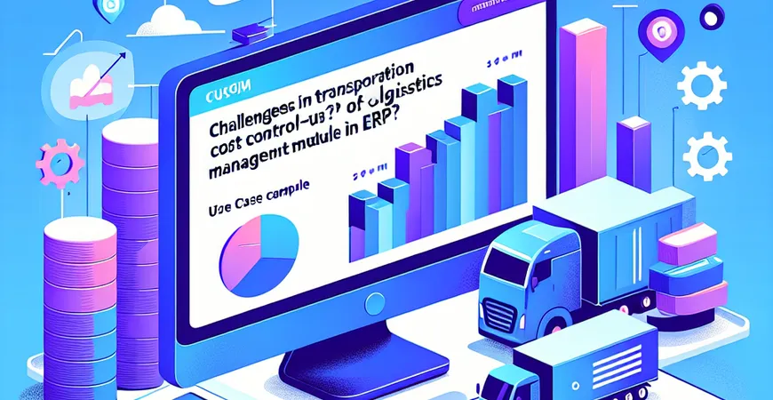  运输成本控制难？ERP的物流管理模块应用案例